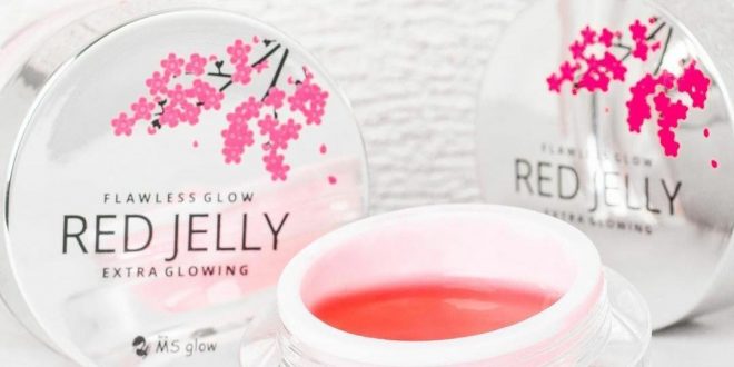 red jelly ms glow asli dan palsu