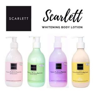 perbedaan scarlett whitening body lotion asli dan palsu